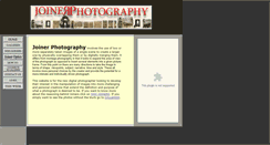Desktop Screenshot of joinerphotography.com