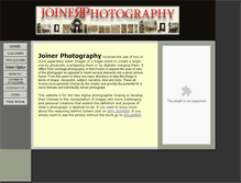 Tablet Screenshot of joinerphotography.com
